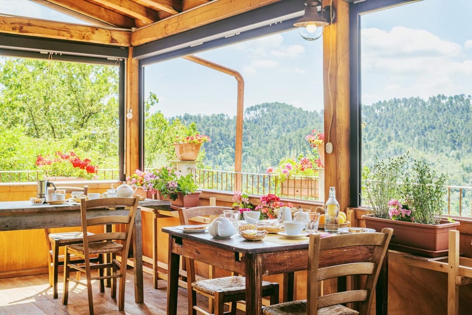 Balcony/Terrace, Mountain view, Breakfast