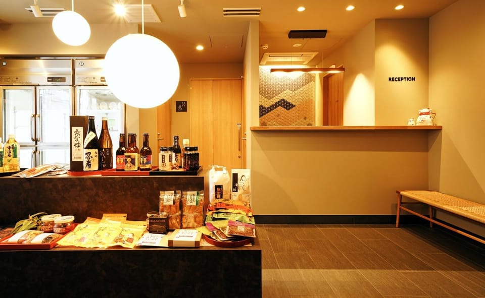 Rakuten STAY Kyoto Station Twin Room with ceiling projector Bed and Breakfast in Kyoto