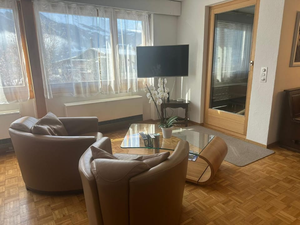 Fantastic view, cosy flat in chalet Bergfink Apartment in Grindelwald