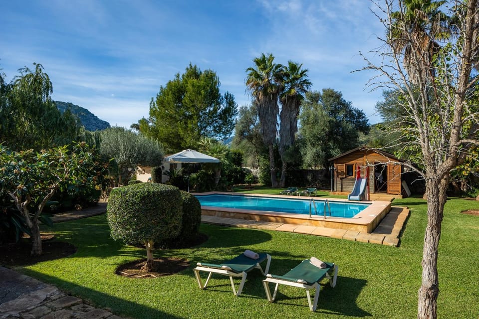 Property building, Living room, Swimming pool