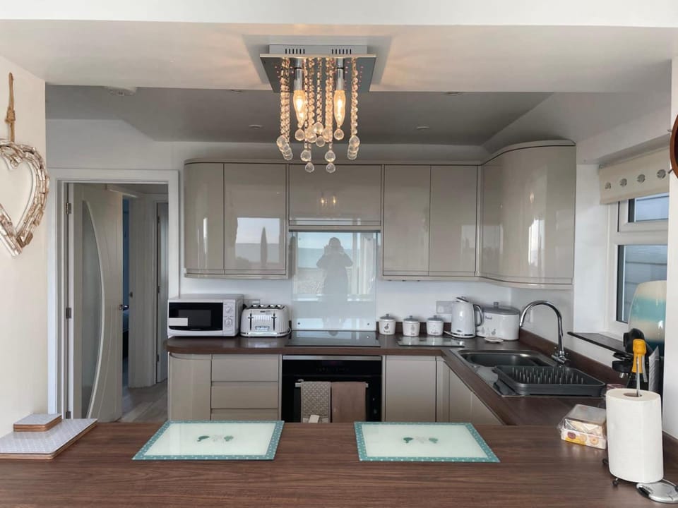 Kitchen or kitchenette, dishwasher, oven, stove, toaster