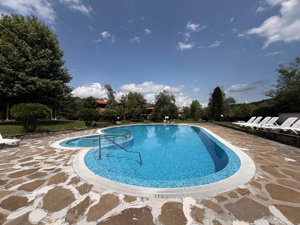 Natural landscape, Swimming pool, sunbed