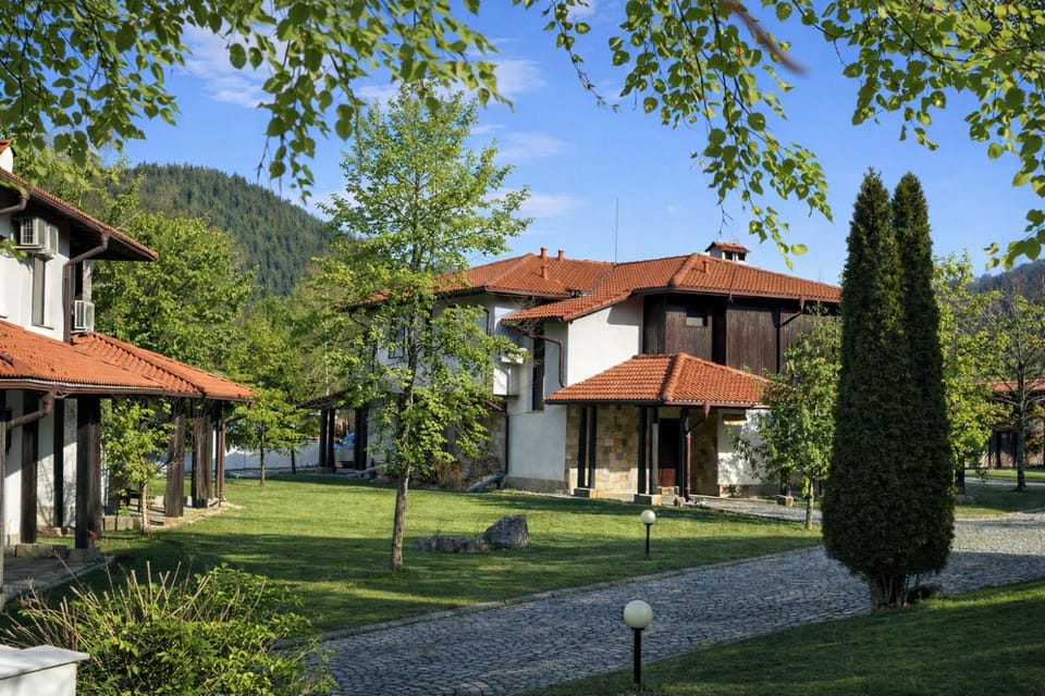 Property building, Natural landscape, Garden, Mountain view