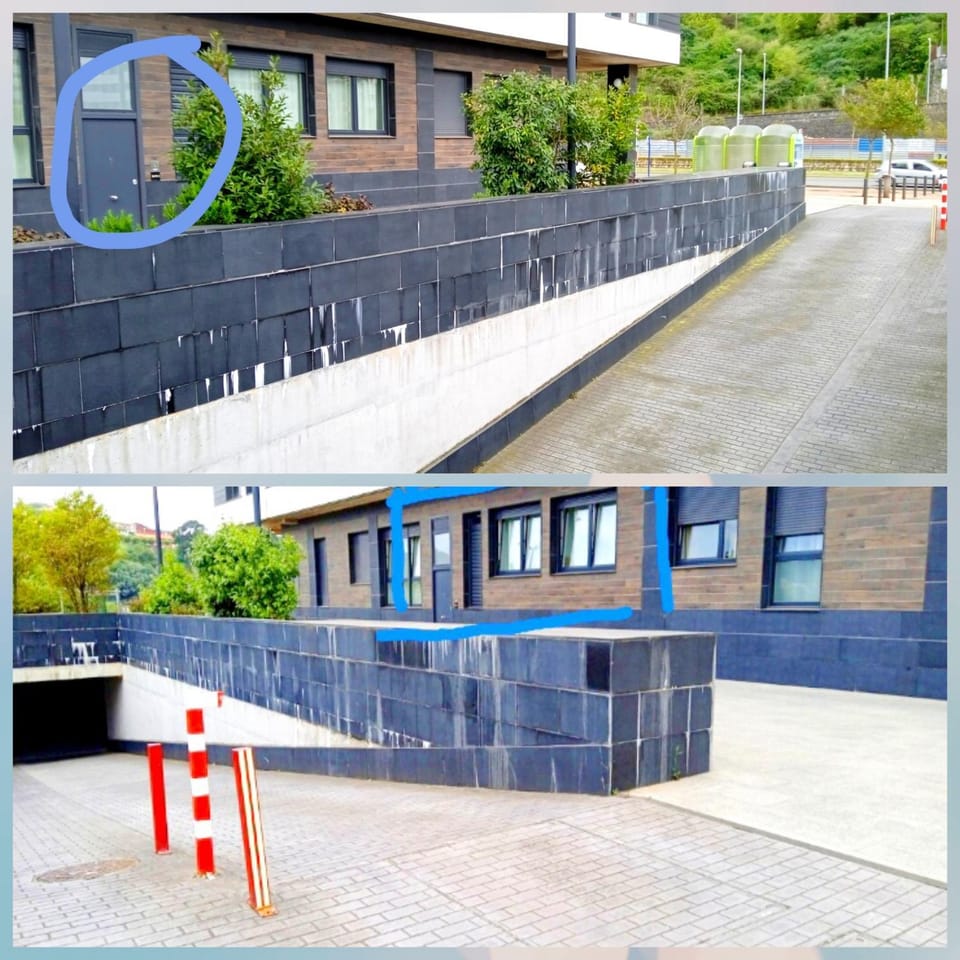 Property building, Facade/entrance, Street view, Parking