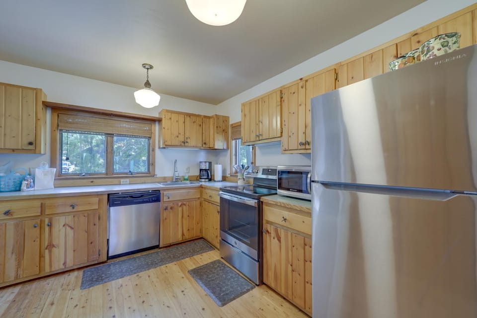 21 Mi to Slopes! Torch Lake Home w/ Private Beach House in Torch Lake