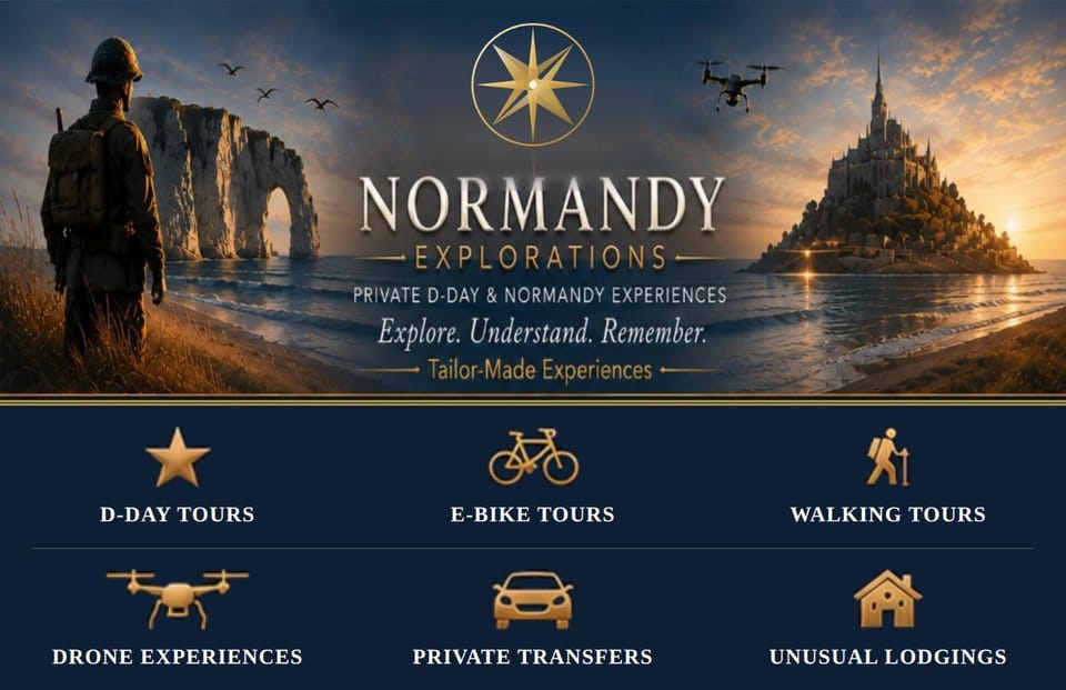 Normandieheritage14 COTTAGE DU MARAIS OMAHA BEACH DDAY Tour guide E-bike Hiking House in Normandy