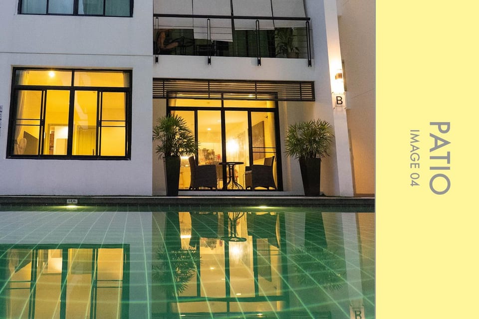 Property building, Patio, Swimming pool