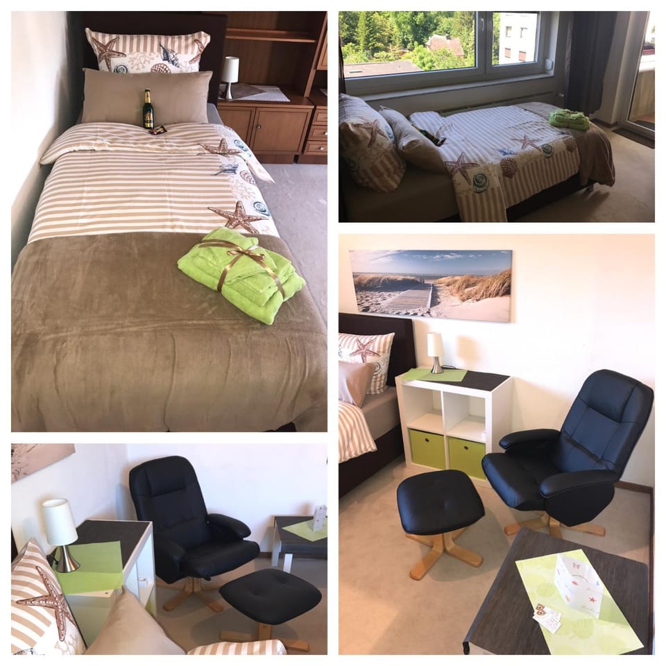 Gästewohnung Seeblick mit Balkon in Salzgitter Thiede mit Küche und Bad , schnelles Internet Apartment in Wolfenbüttel