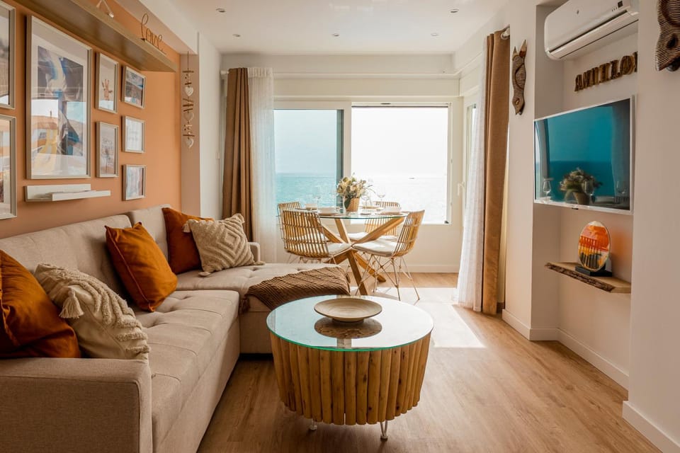 Living room, Seating area, Sea view