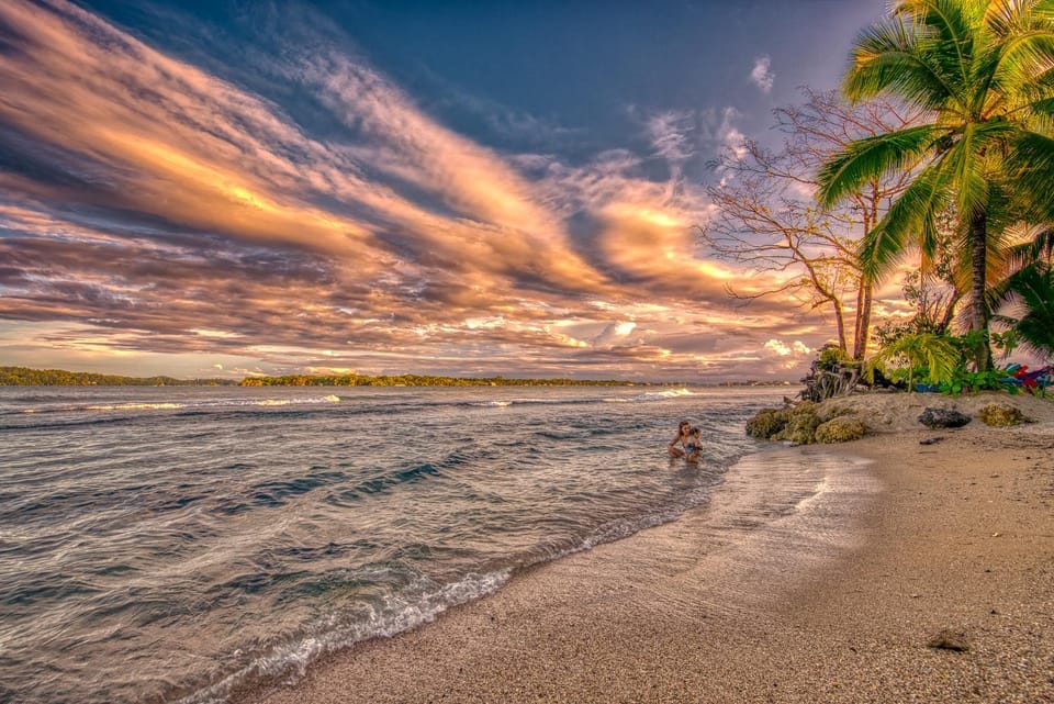 Natural landscape, Sea view, Sunset