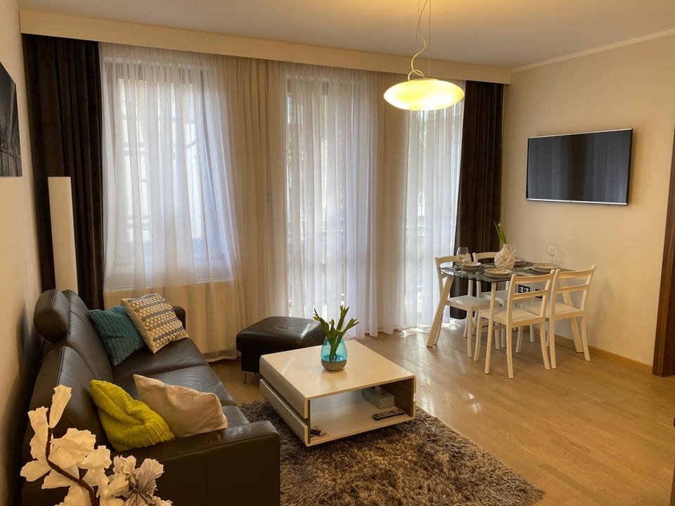 Living room, Seating area, Dining area