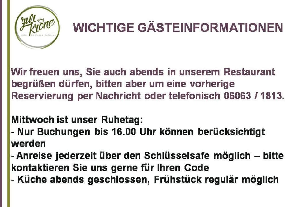 Restaurant/places to eat