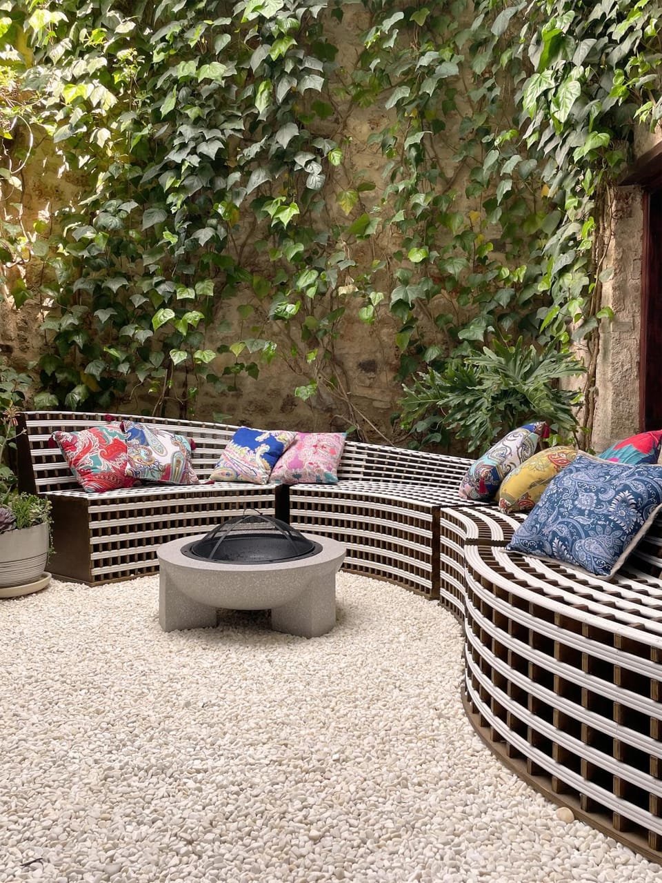 Patio, Garden, Seating area