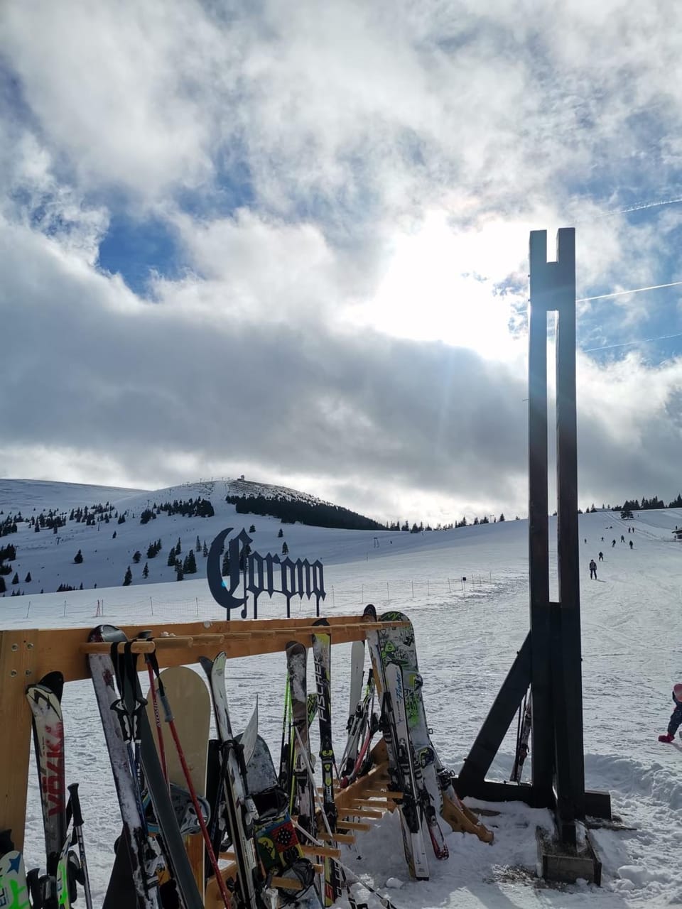 Natural landscape, Winter, Skiing, Mountain view
