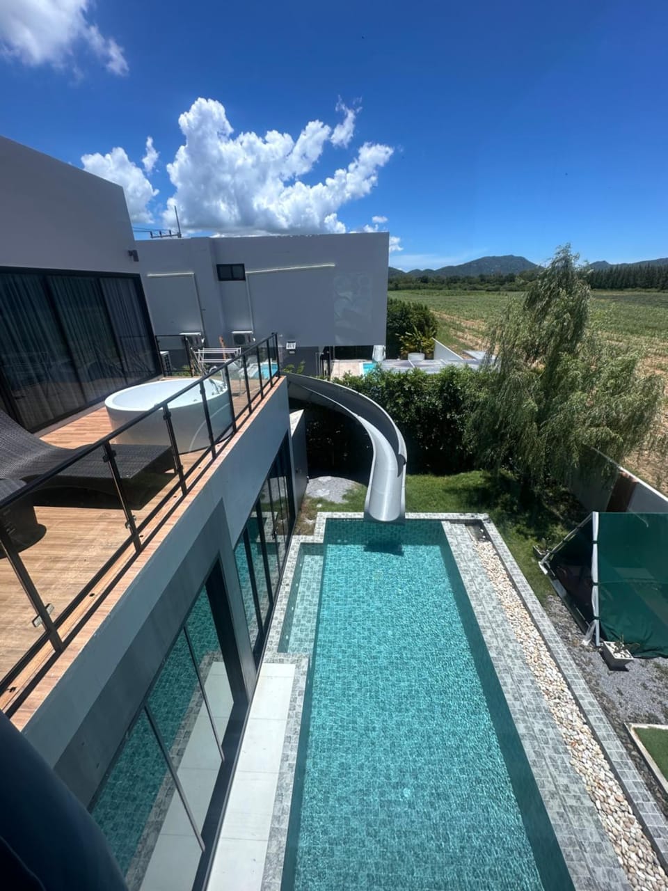 Day, Natural landscape, Pool view, Swimming pool