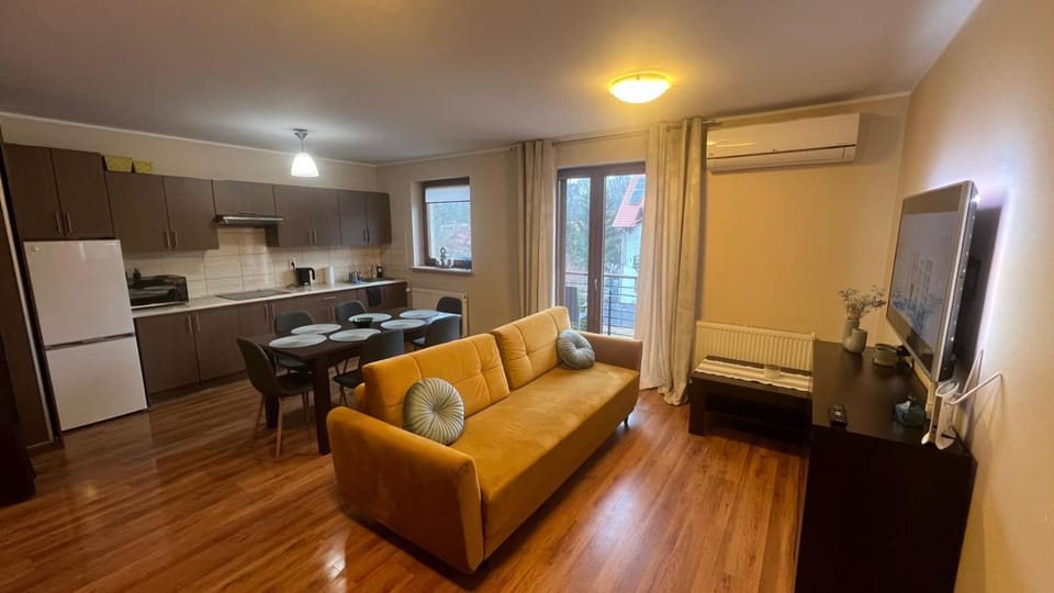 Kitchen or kitchenette, Living room, air conditioner