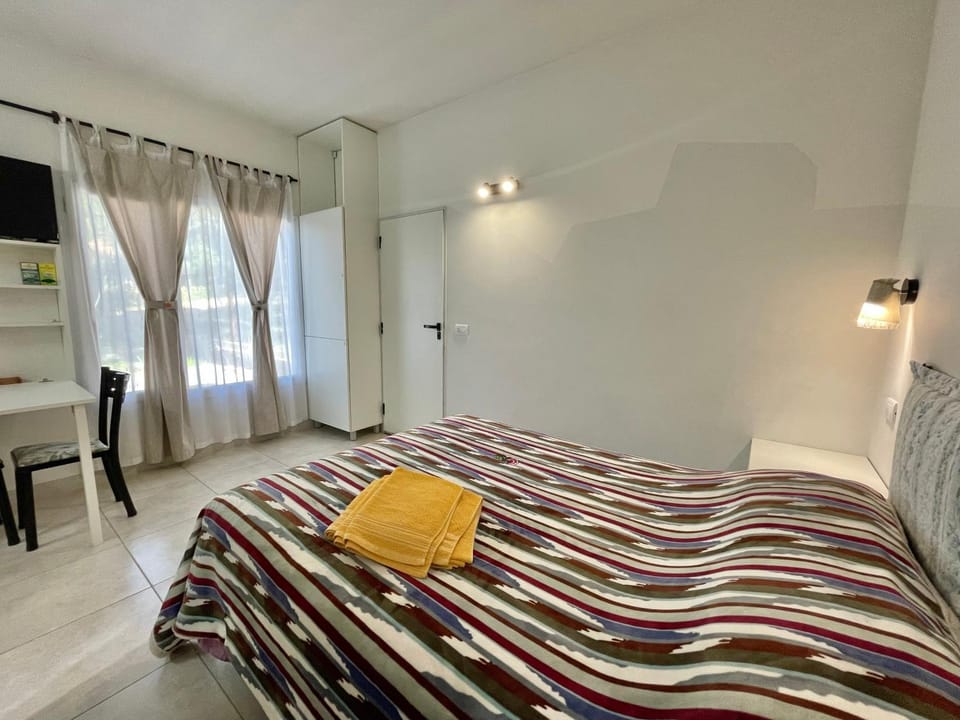 Bed, Photo of the whole room, Bedroom, towels, wardrobe
