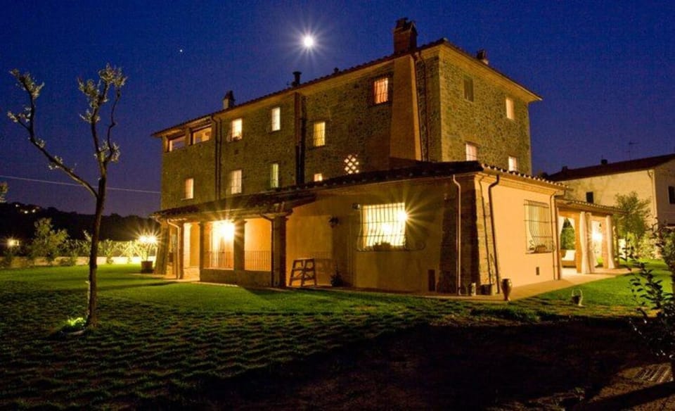 Property building, Night, Garden, Garden view, Landmark view
