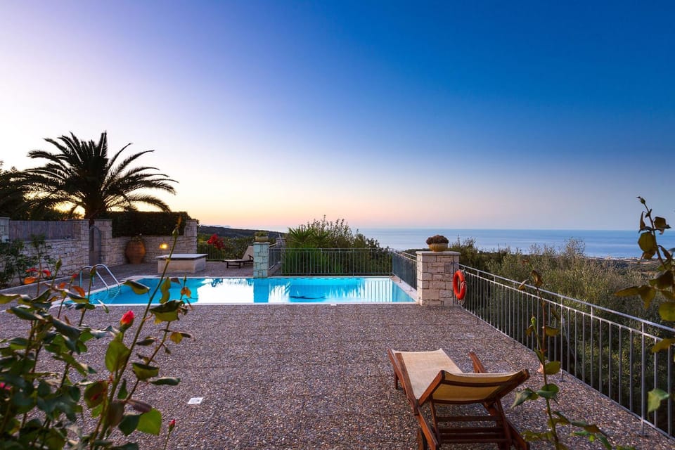 Swimming pool, Sunset