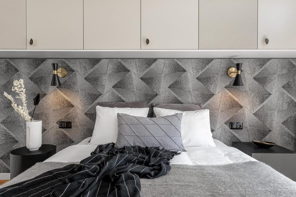 Bed, Decorative detail, Bedroom