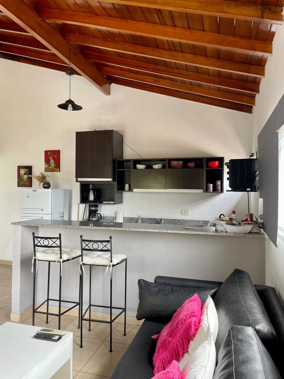 Living room, kitchen