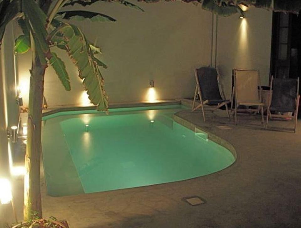 Night, Swimming pool, Swimming pool