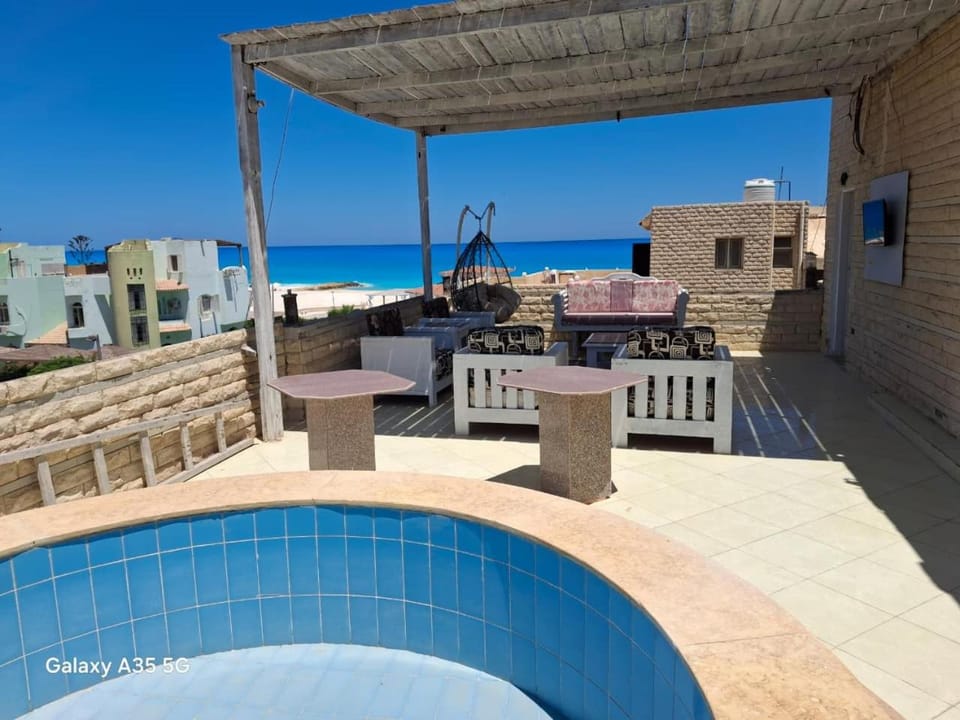 Roof 5 OR 6 3 Bedrooms sea view 114Green Beach Apartment in Egypt