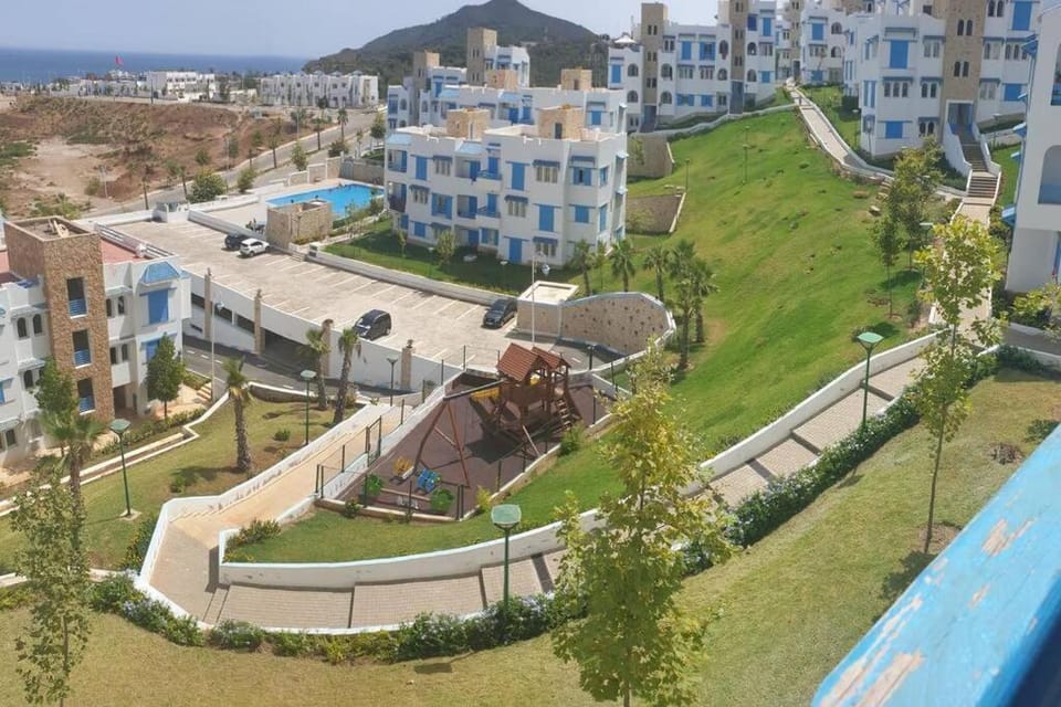 Nice 1BR Salon Seaview Pool Mdiq Cabonegro Apartment in Tangier-Tétouan-Al Hoceima