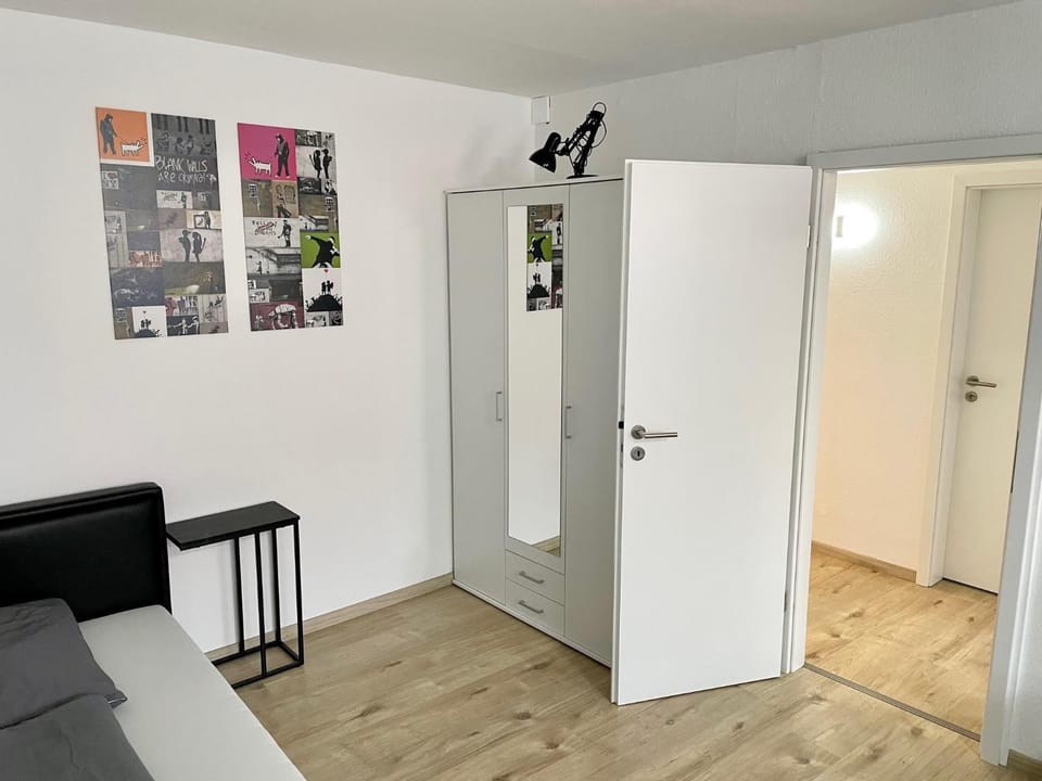 Property building, Living room, Bedroom