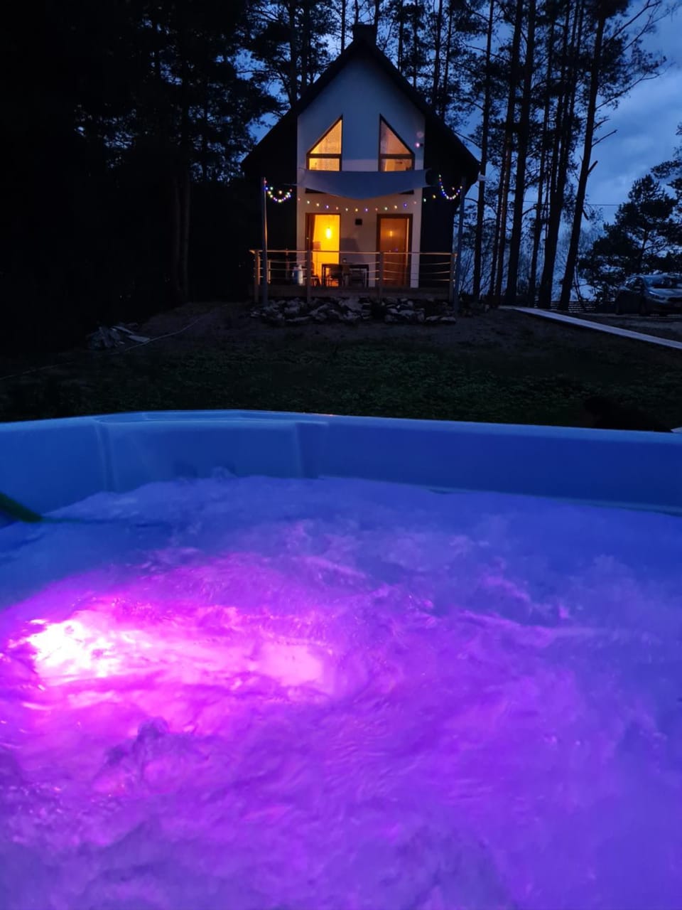 Property building, Night, Hot Tub, Sauna, Spa and wellness centre/facilities