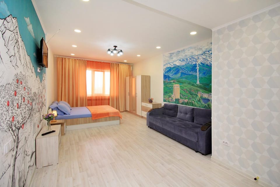 ЖК Радужный берег апартаменты близ аэропорта РБ 343а Apartment in Almaty