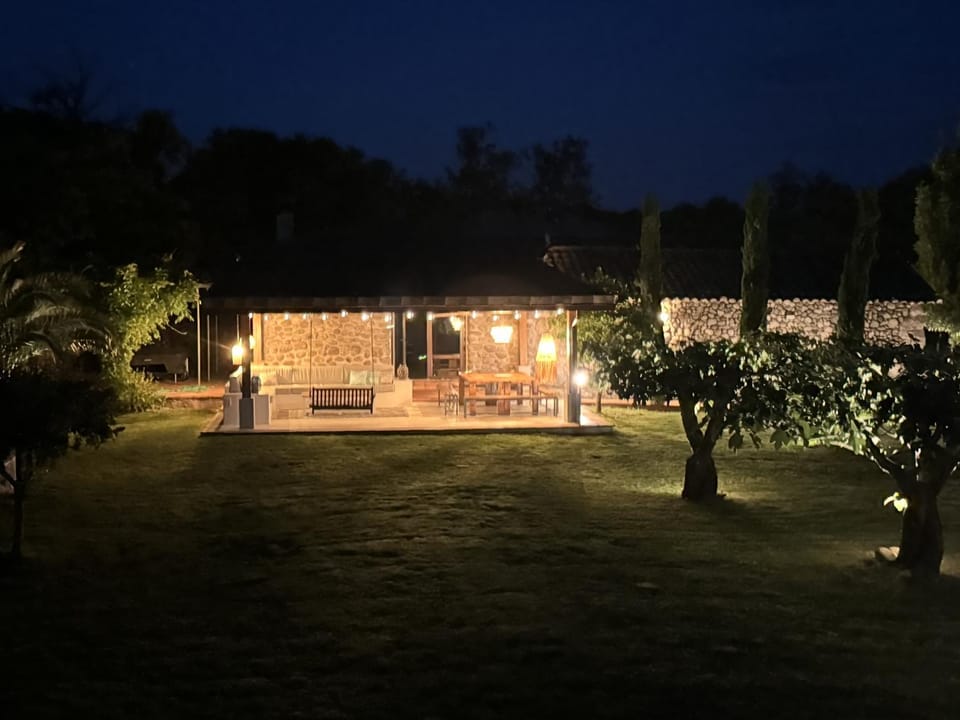 Night, Garden, Garden view