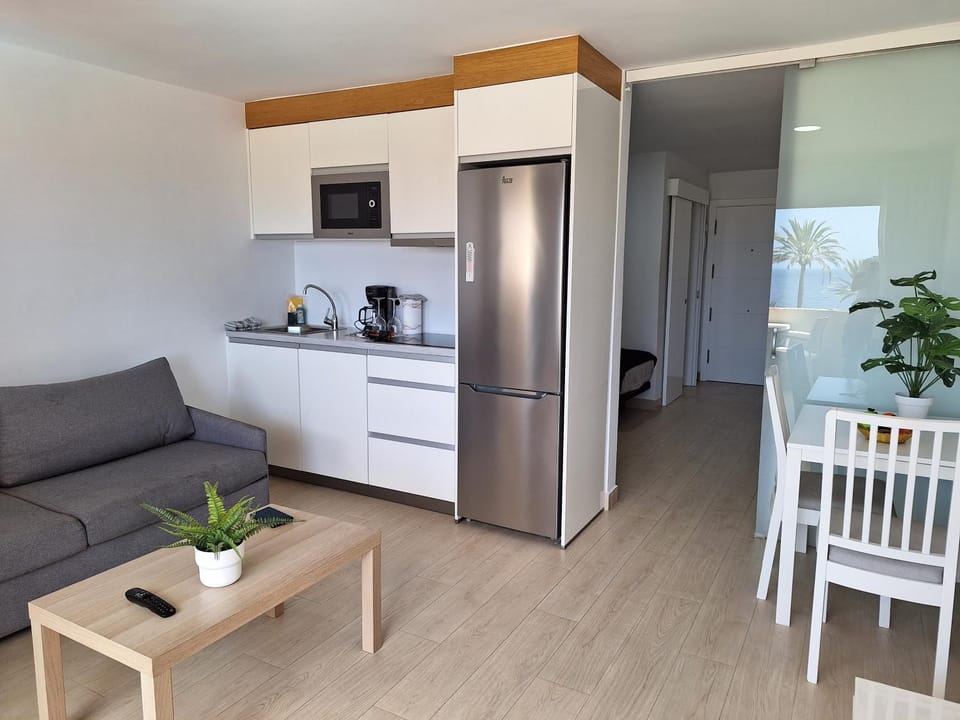 Living room, kitchen