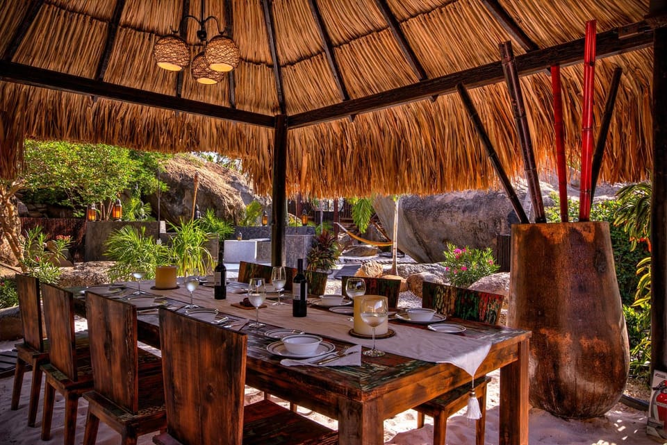 Natural landscape, Garden, Dining area, Garden view