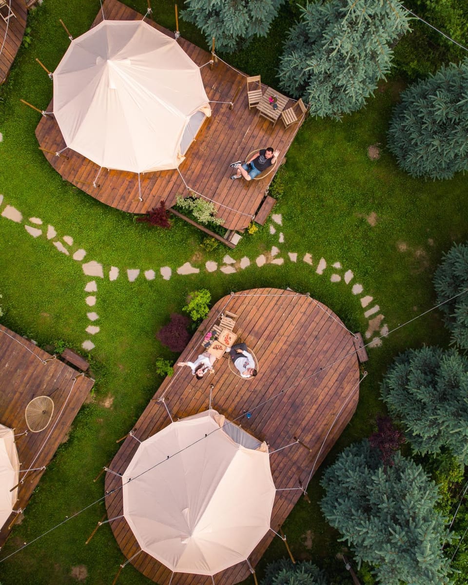 Day, Bird's eye view, Garden, Garden view