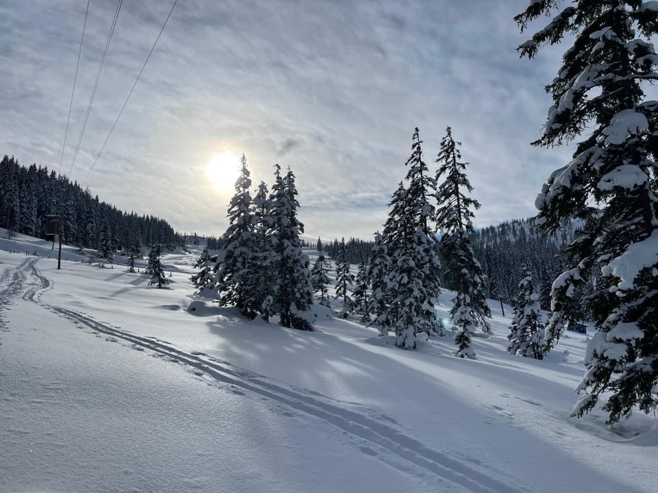 Natural landscape, Winter, Hiking