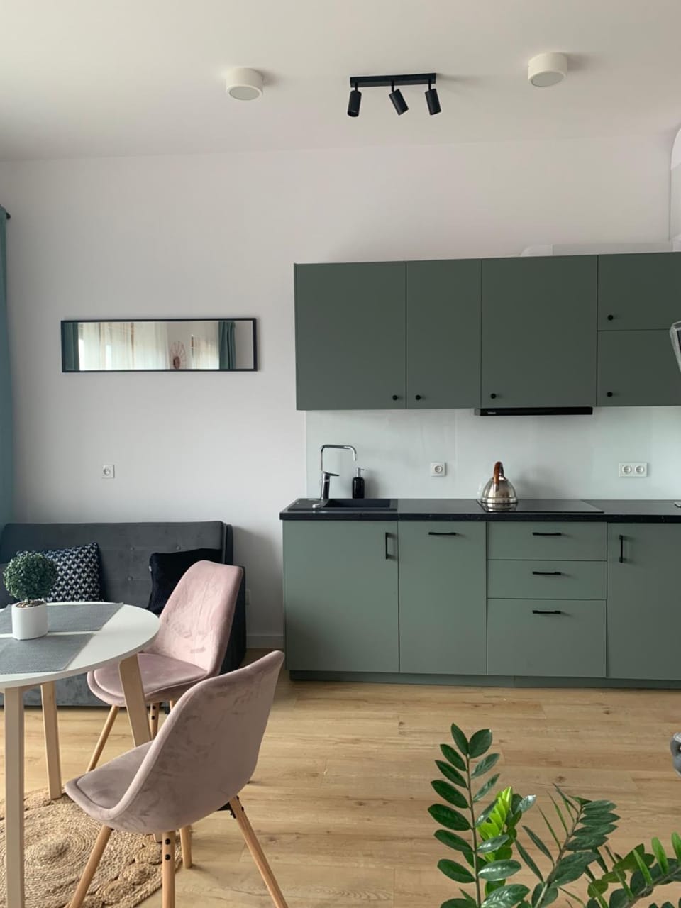 Kitchen or kitchenette, Dining area, stove