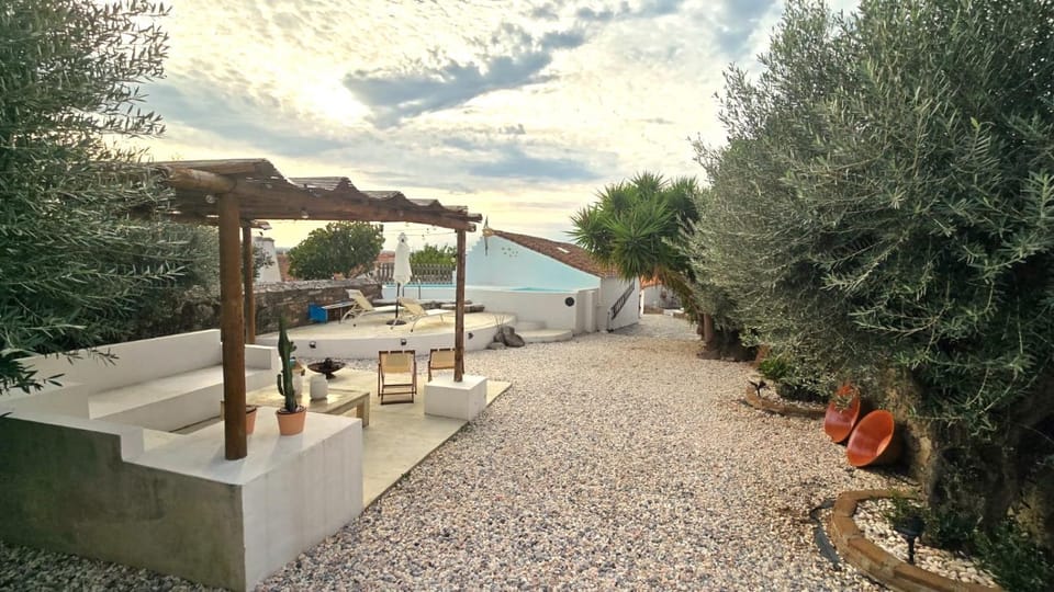 Natural landscape, Garden, Garden view, Swimming pool