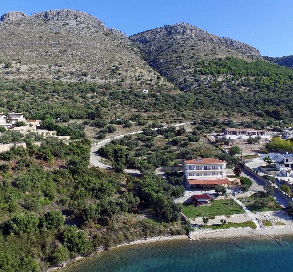 Property building, Natural landscape, Bird's eye view
