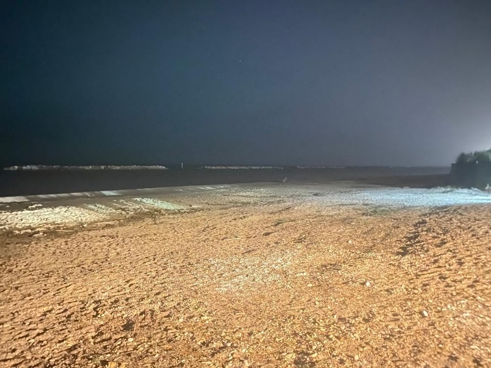 Night, Natural landscape, Beach, Sea view