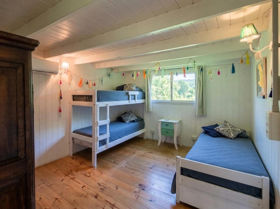 Bed, Photo of the whole room, Bedroom, bunk bed, wardrobe