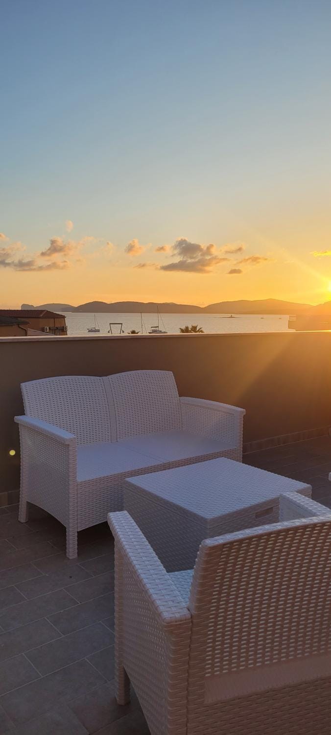 Sea view, Sunset