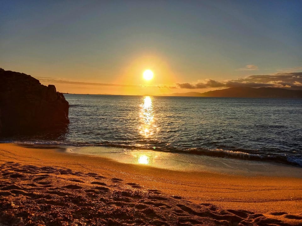 Day, Natural landscape, Beach, Sea view, Sunrise, Sunset