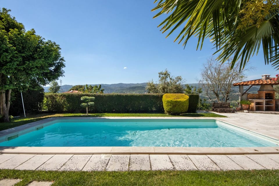 Property building, Living room, Swimming pool