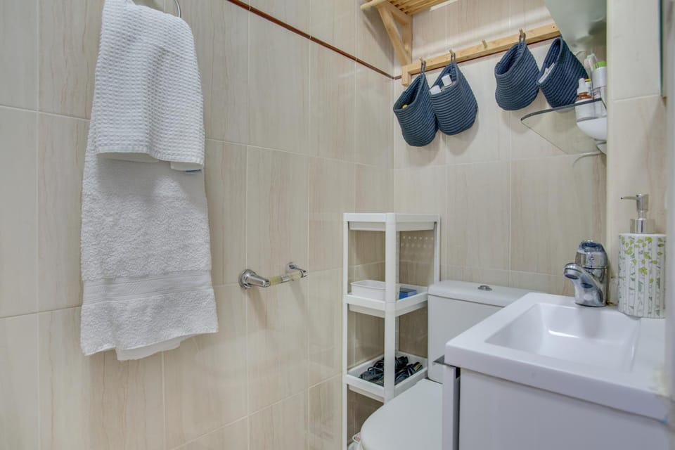Bathroom, Living room