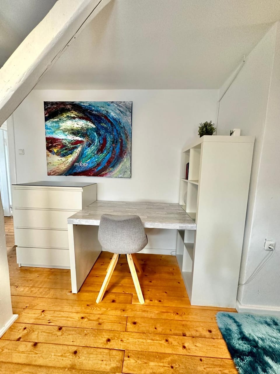 Bedroom, hair dresser