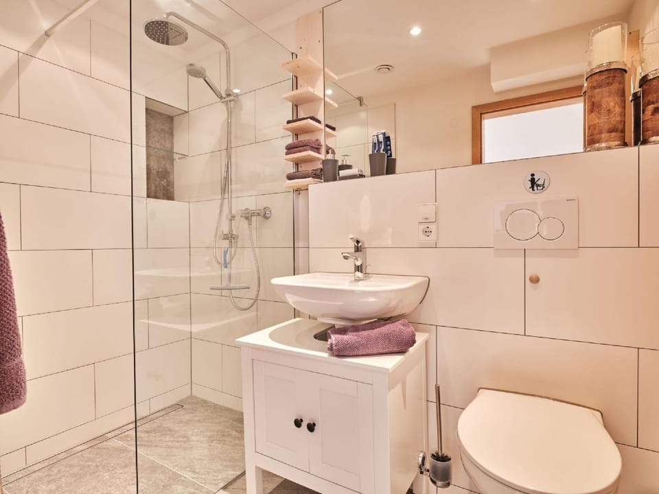 Bathroom, Living room