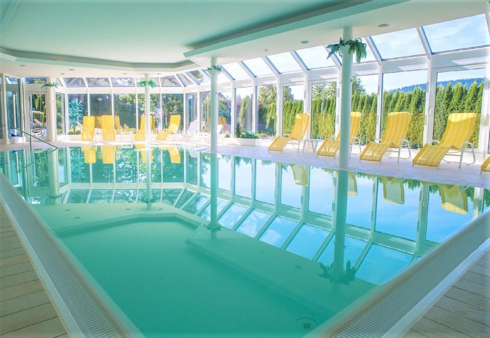 Property building, Living room, Swimming pool
