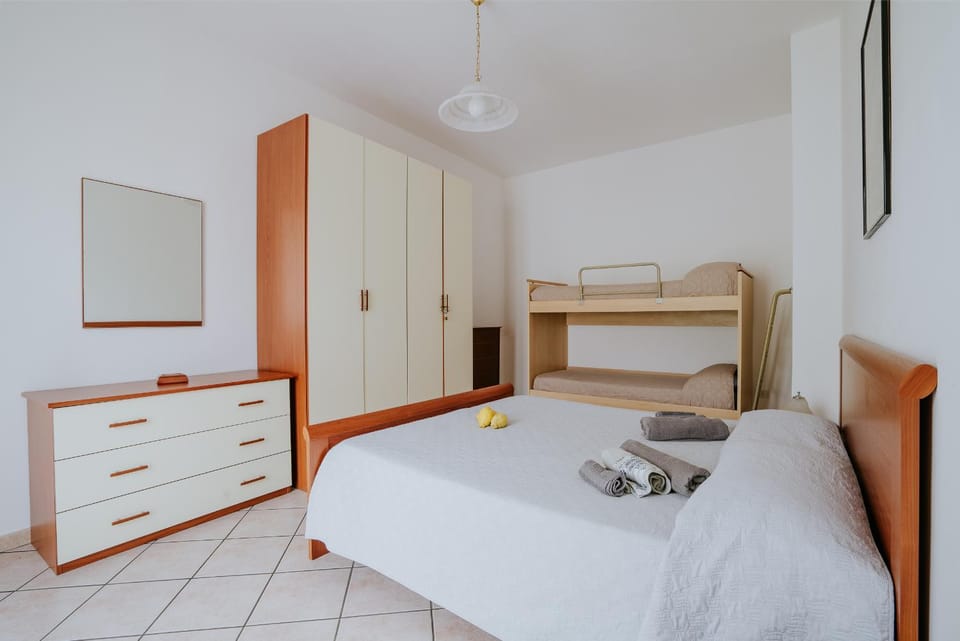 Bed, Photo of the whole room, Bedroom, towels, wardrobe