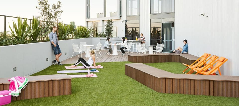 Property building, Communal lounge/ TV room, Balcony/Terrace